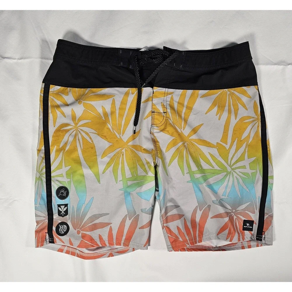 Rip Curl Mirage Board Shorts Mens 38 Tropical Floral Ultimate Stretch Surf Swim